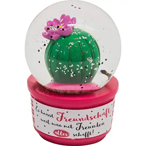 Schneekugel GRUSS & CO Traumkugel mit Kaktus und Motivdruck