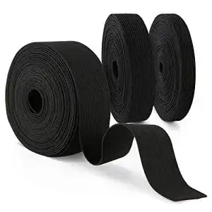 Breites Gummiband Agoer Gummiband Schwarz, 3 Stück