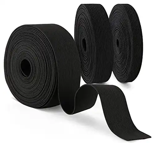 Breites Gummiband Agoer Gummiband Schwarz, 3 Stück