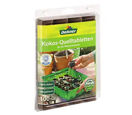 Quelltabletten Dehner Kokos-, mit Nährstoff-Mix, Ø 38 mm