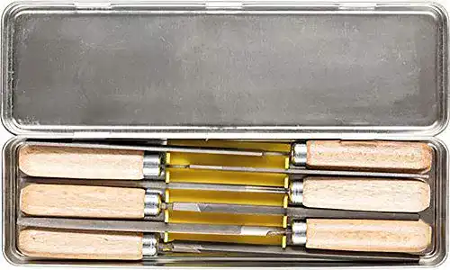 Schlüsselfeilen PFERD -Set 265 K in Metallbox, 6 Feilen, 100mm