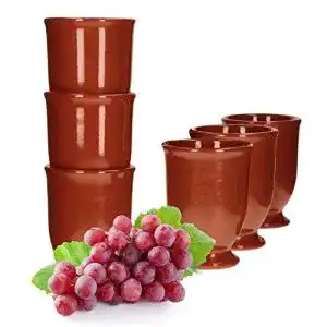 Tonbecher MamboCat 6er Vollglasiert 175 ml Mediterran Met-Pott