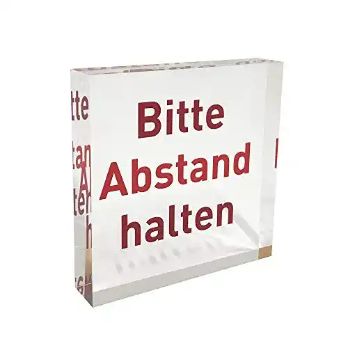 Die beste Abstand-halten-Aufsteller VITAdisplays PLEXIGLAS Block 2026 Test Bestseller Abstand-halten-Aufsteller VITAdisplays PLEXIGLAS Block