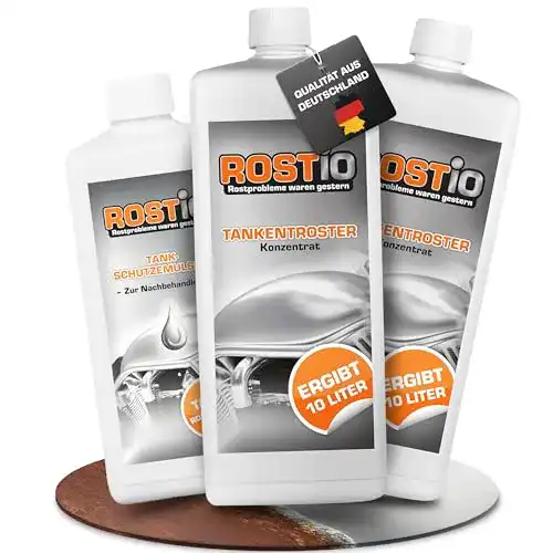 Tankversiegelung Rostio 2 Liter Tankentroster + 500ml Tank-Schutz