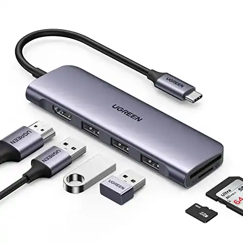 USB-C-Hub UGREEN USB C Hub HDMI USB C Adapter, 4K HDMI