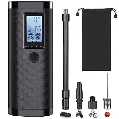 Powerbank mit Kompressor Vastar Elektrische Luftpumpe, Mini