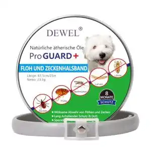 Zeckenhalsband für Hunde DEWEL 63,5cm, Verstellbar