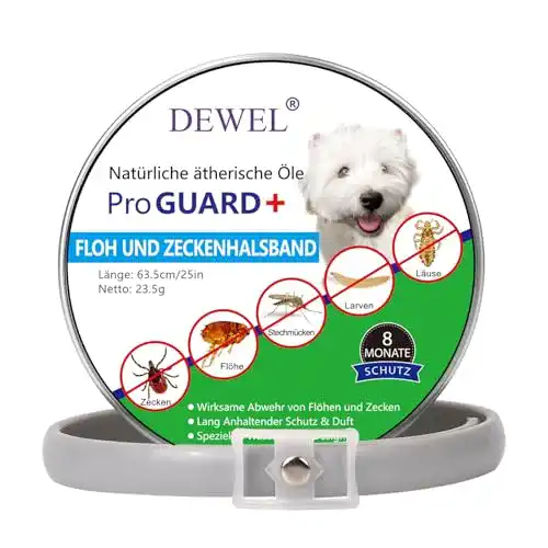 Zeckenhalsband für Hunde DEWEL 63,5cm, Verstellbar
