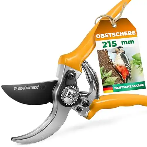 Gartenschere GRÜNTEK Obstschere Specht 215 mm Bypass