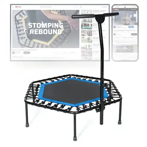 Trampolin SportPlus Fitness-, TÜV-Geprüft, Ø 126cm, leise
