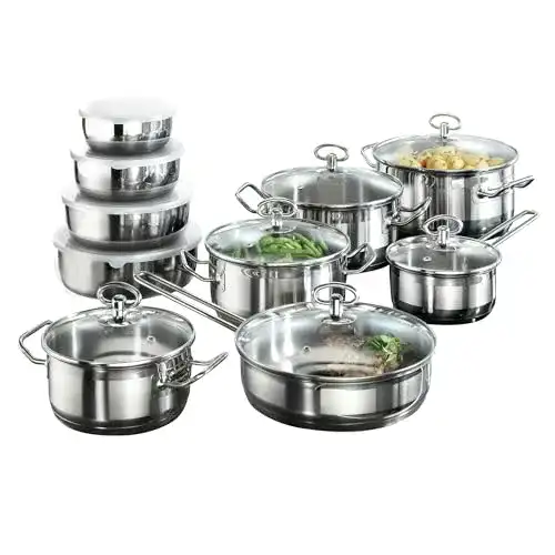 Karcher-Töpfe Karcher 121008 Topfset Jasmin, Edelstahl, 20-teilig