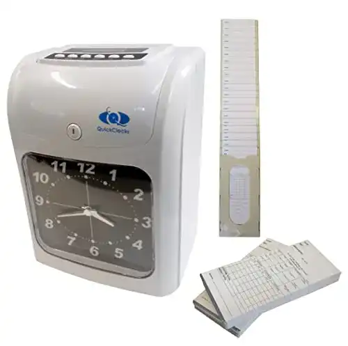 Stempeluhr QuickClocks Starter Paket inkl. Karten u. Kartenständer