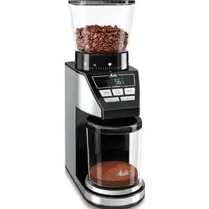 Elektrische Kaffeemühle Kegelmahlwerk Melitta 1027-01 SST BK
