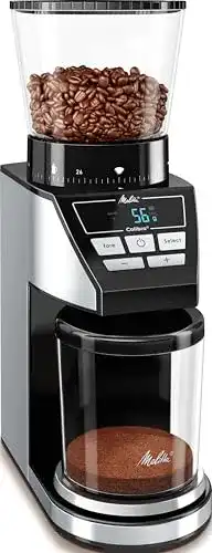 Elektrische Kaffeemühle Kegelmahlwerk Melitta 1027-01 SST BK