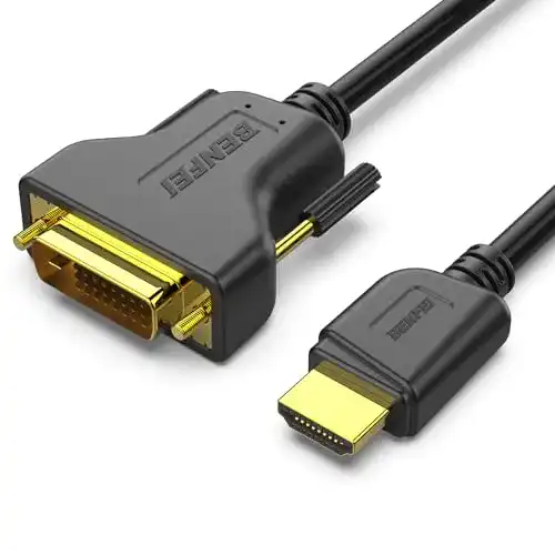 DVI-HDMI-Adapter BENFEI HDMI auf DVI 1.8 Meter Kabel