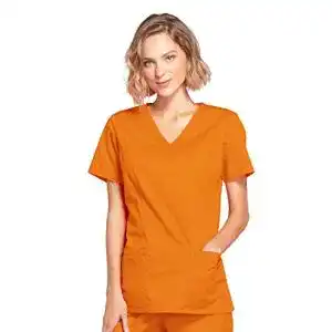 Kasack Smart Uniform 1125 Mock Wrap Scrub (Pumpkin)