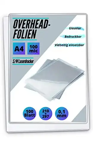 Overheadfolie MK Marc Kindermann 100 OHP-Folien A4