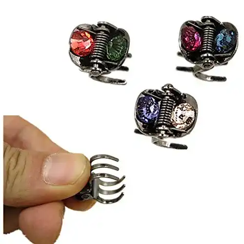 Haarklammer cuhair 3 stücke Kristall Strass Vintage Metall