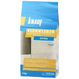 Fliesenkleber Knauf 201622 Flexkleber eXtra, Mörtel 5 kg Naturstein