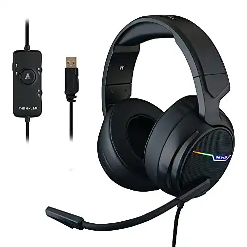 USB-Headset THE G-LAB Korp Thallium Gaming-Kopfhörer
