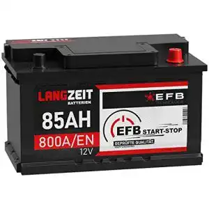 Autobatterie 85Ah LANGZEIT Starterbatterie 12V