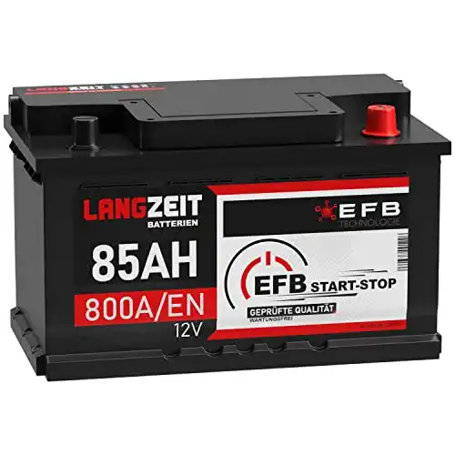 Autobatterie 85Ah LANGZEIT Starterbatterie 12V