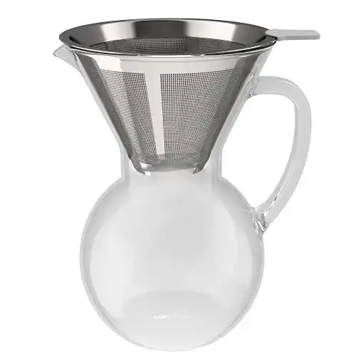Pour-over-Kaffeebereiter bonVIVO Aldrono, Permanent Kaffeefilter