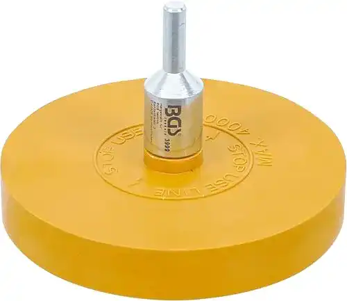 Folienradierer BGS 3999, Ø 90 mm, inkl. Adapter