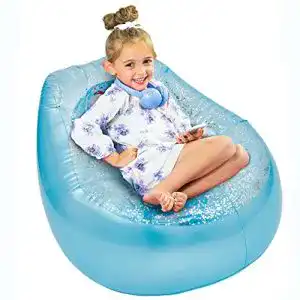 Aufblasbarer Sessel Disney Frozen Kinder Aufblasbarer Glitzerstuhl
