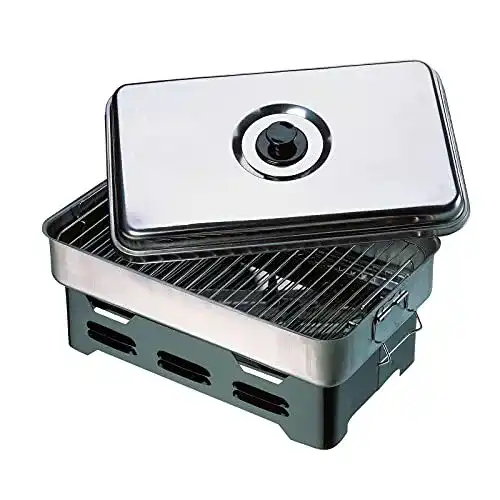 Räucherofen Cormoran – Tisch- Smoker, 2 Ebenen + 2 Brenntöpfe