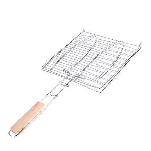 Fischbräter Fablcrew Grillguthalter mit Griff Edelstahl BBQ