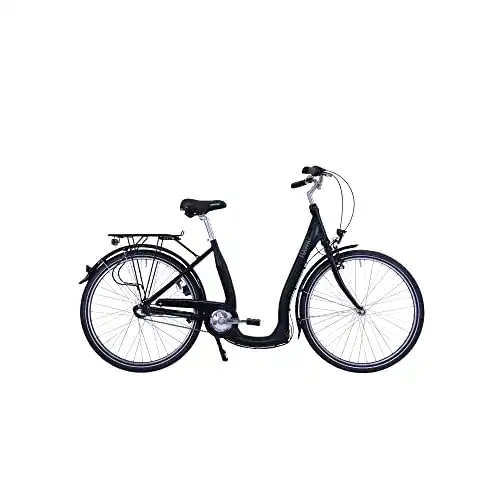 Hawk-Fahrrad HAWK City Comfort Premium Damenfahrrad 26 Zoll Schwarz