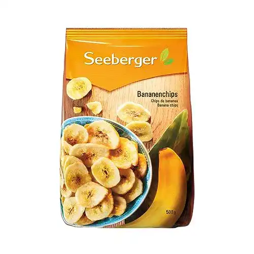 Bananenchips Seeberger, 5er Pack (5 x 500 g Packung)