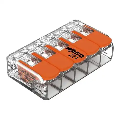 Wago-Klemmen Wago Klemme, 5-Leiter, 4 mm²