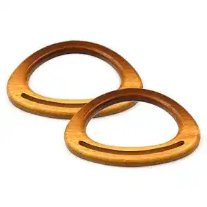 Taschengriff Cyleibe 2 Stück Holz, D-Form