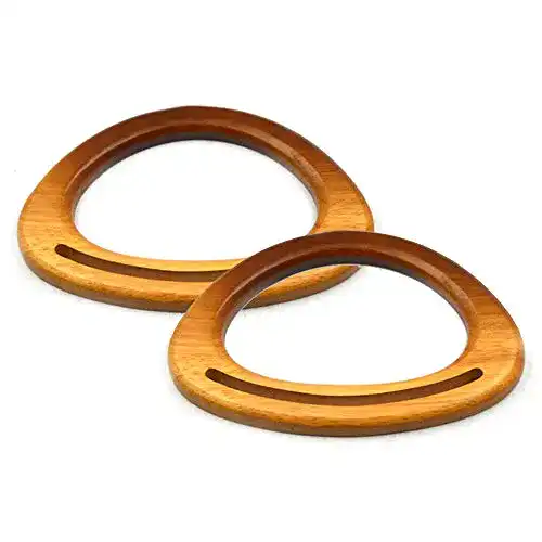 Taschengriff Cyleibe 2 Stück Holz, D-Form