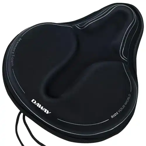 Sattelbezug Fahrrad DAWAY Memory Schaum gepolstert