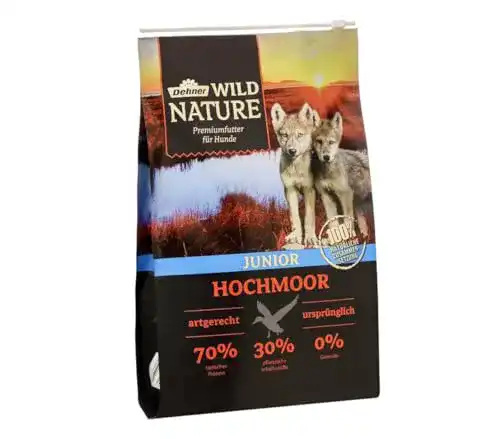 Welpenfutter Dehner Wild Nature, Junior, Hochmoor, 4 kg