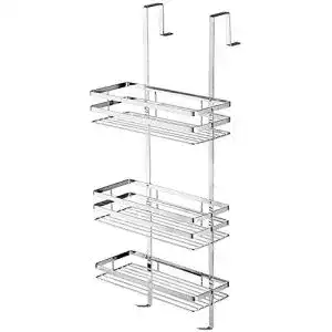 Duschablage MCTECH Küchenwagen, aus Chrom, 3 Böden