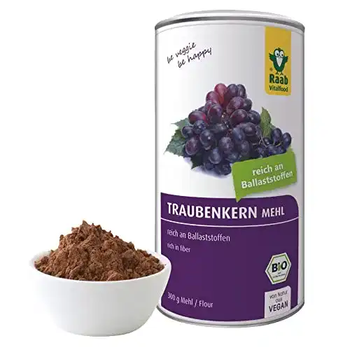 OPC-Pulver Raab Vitalfood Bio Traubenkernmehl 300 g, OPC