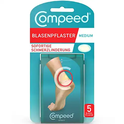 Blasenpflaster Compeed Medium – Hydrokolloid-Pflaster, 5er Pack