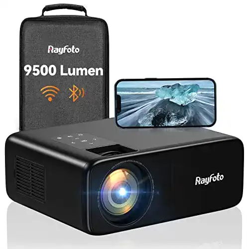 Beamer unter 200 Euro Rayfoto Beamer 4k, 9500L Full HD Native