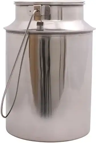 Milchkanne TAMLED Transportkanne 5,0 l aus Edelstahl