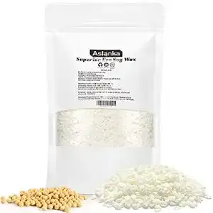 Sojawachs Aslanka Premium 1Kg Kerzen gießen Wachs, weiß