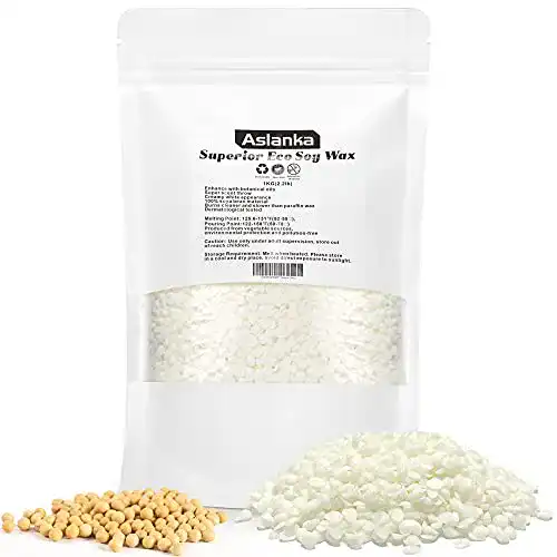 Sojawachs Aslanka Premium 1Kg Kerzen gießen Wachs, weiß
