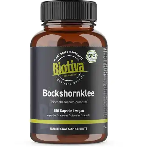 Bockshornklee-Kapseln Biotiva, 150 Stück, 600mg Pulver