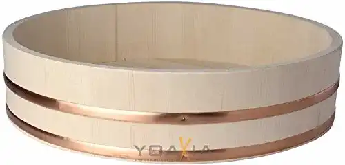 Hangiri Hangiri 半切 Holzschüssel für Sushi Reis Ø 27 cm