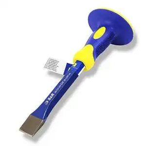 Fliesenmeißel S&R Flachmeißel mit Handschutz 25 x 300 mm
