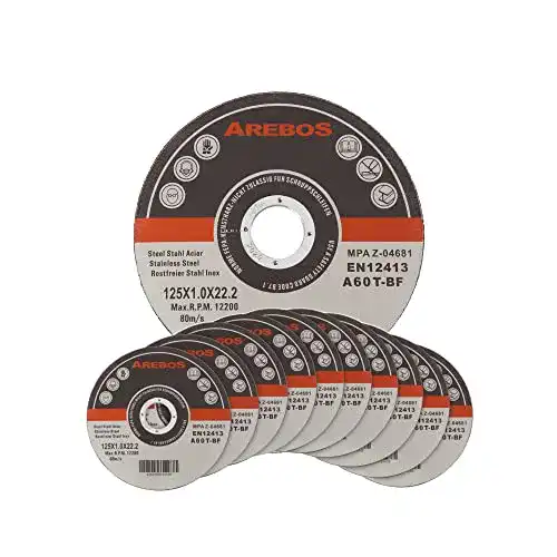 Trennscheibe 125 Metall Arebos 125 x 1mm 50 Stück