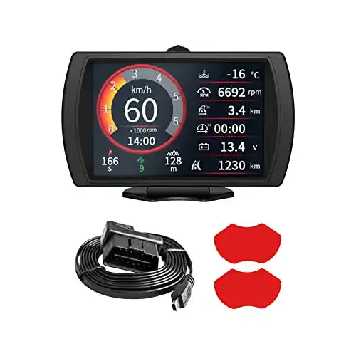Geschwindigkeitsmessgerät AUTOAND KFZ-Neigungsmesser HUD
